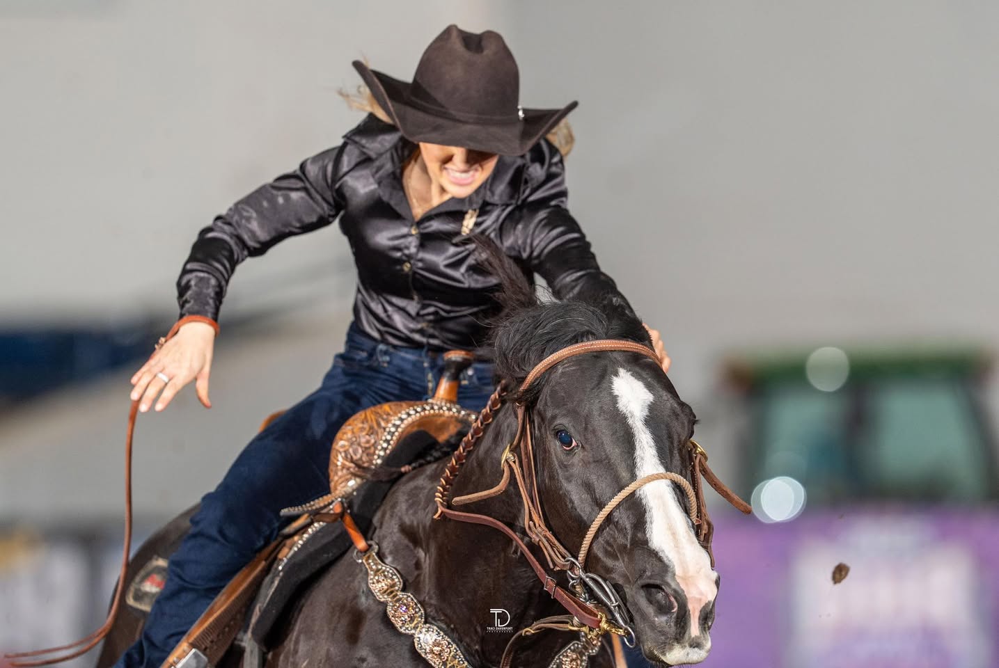 Black Satin Button Up Shirt