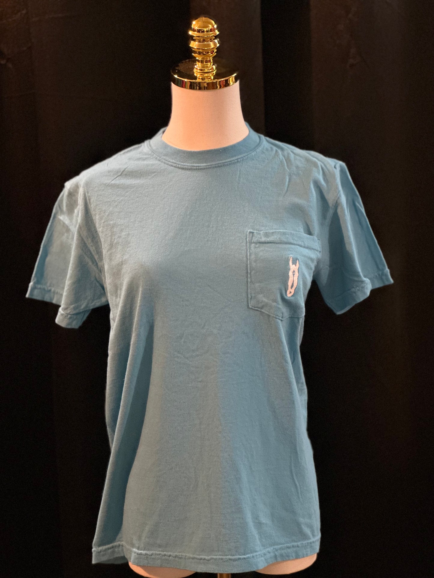 Slate Blue Pocket Tee