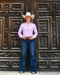 Wholesale West Label Pink Pinstripe