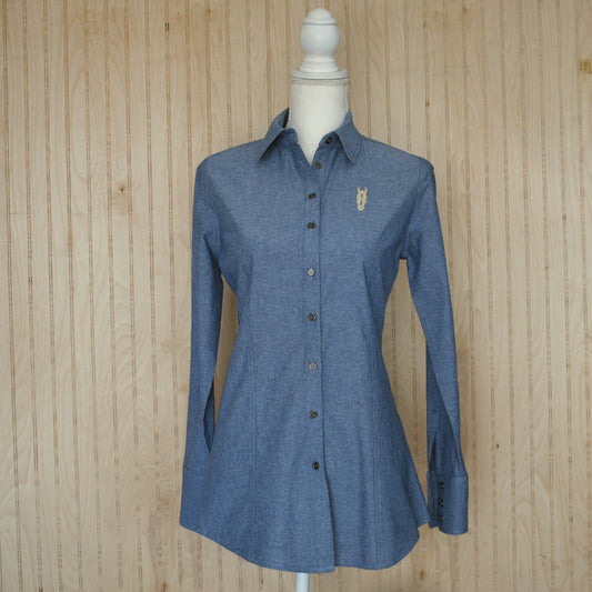 Denim Chambray Women's Button Up Shirt