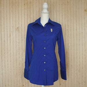 First Place Blue Women's Button Up Shirt