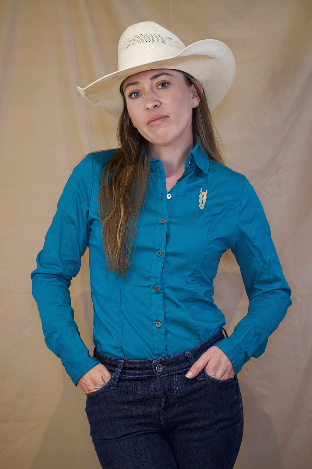 Peacock Button Up Shirt