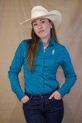 Peacock Button Up Shirt