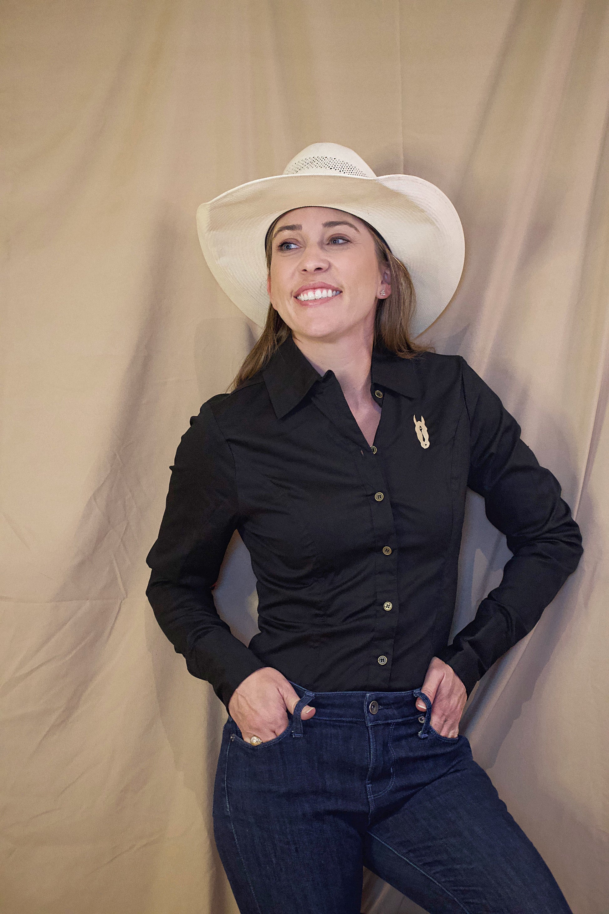 Black Women's Button Up Shirt