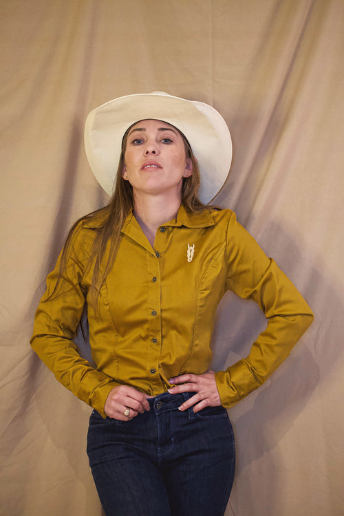 Earth Yellow Women's Button Up Shirt XS