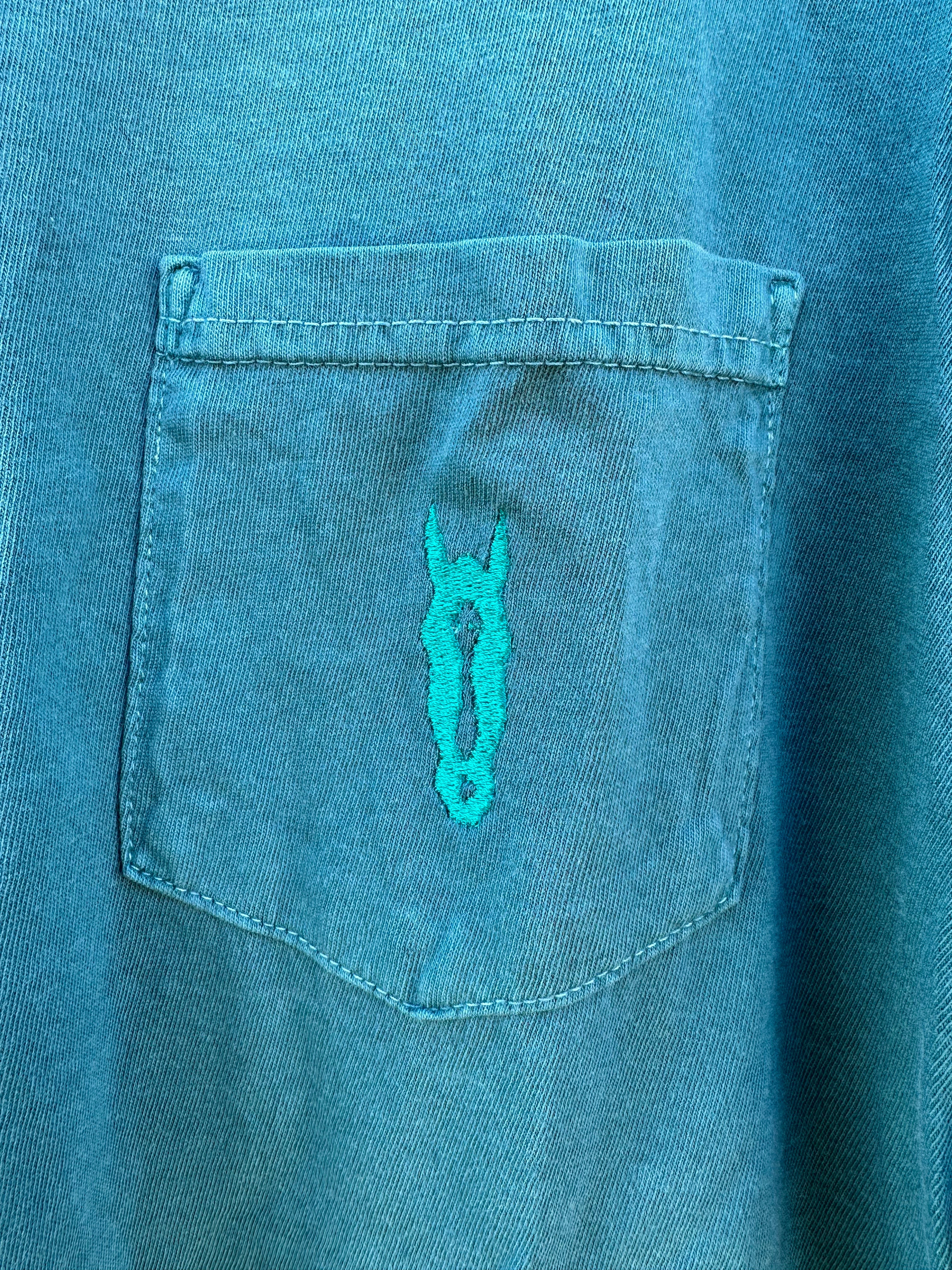 Artemis- Green and Teal Horse Head