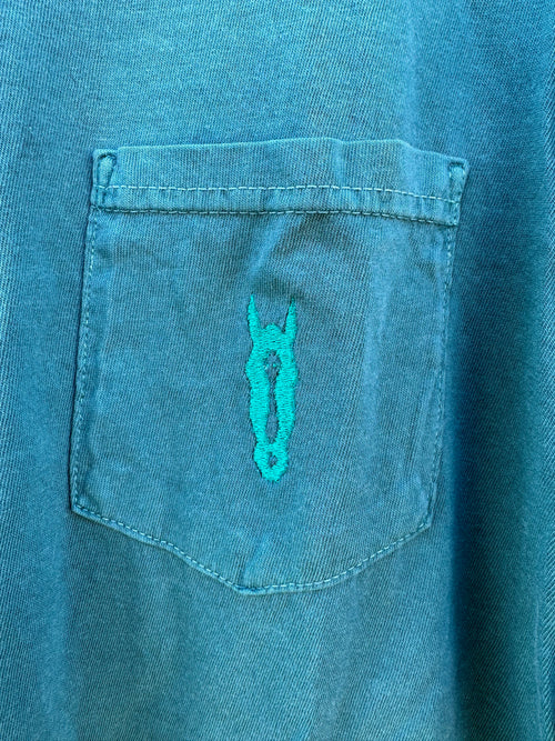 Artemis- Green and Teal Horse Head