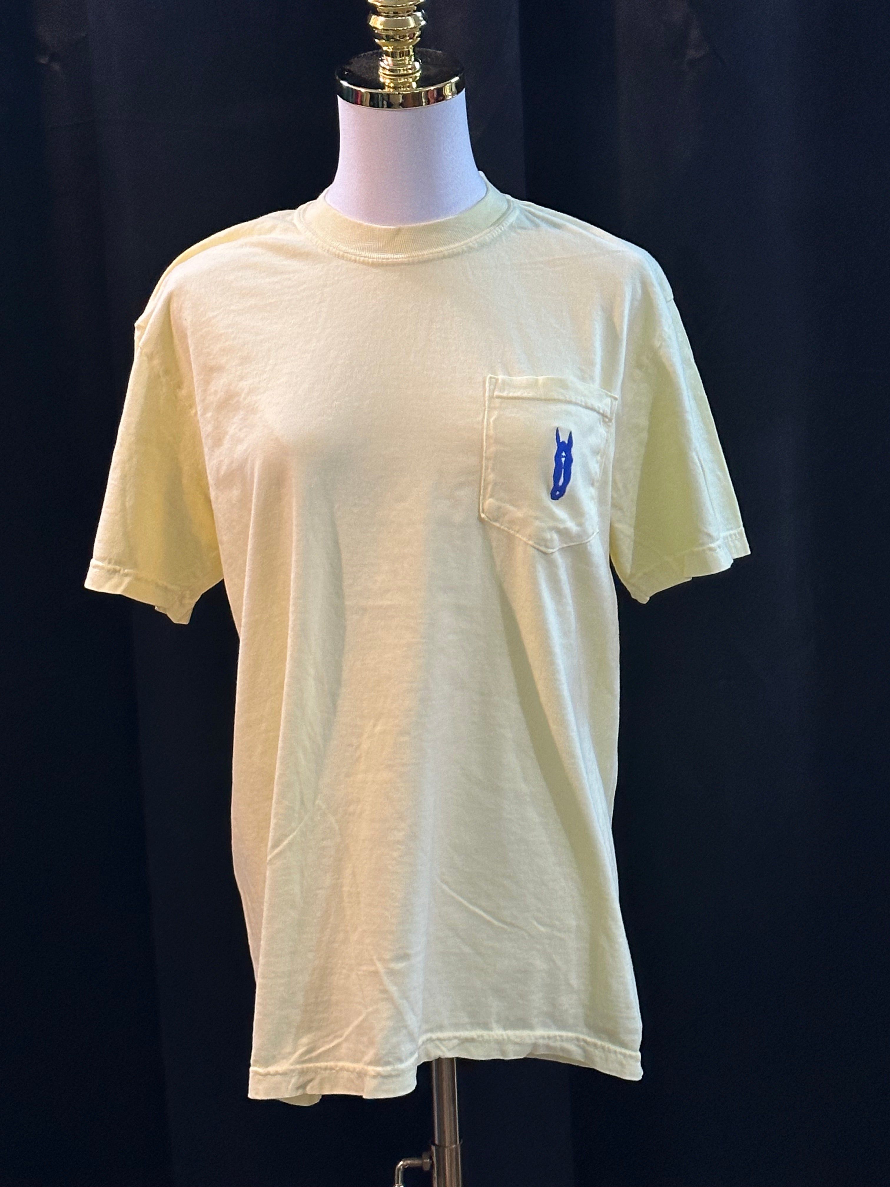 Apollo - Light Yellow and Royal Blue Horse Head