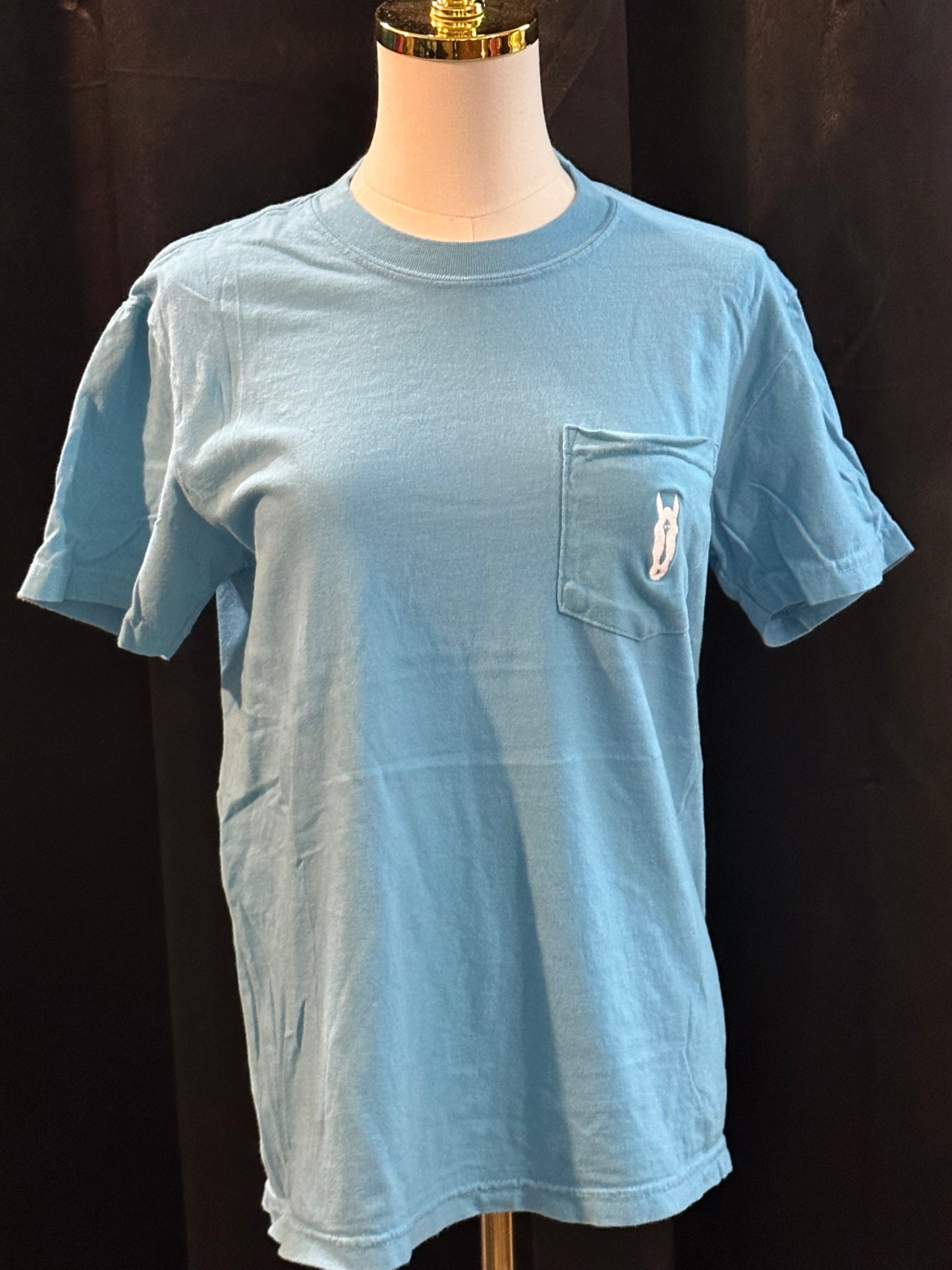 Sky Blue Pocket Tee