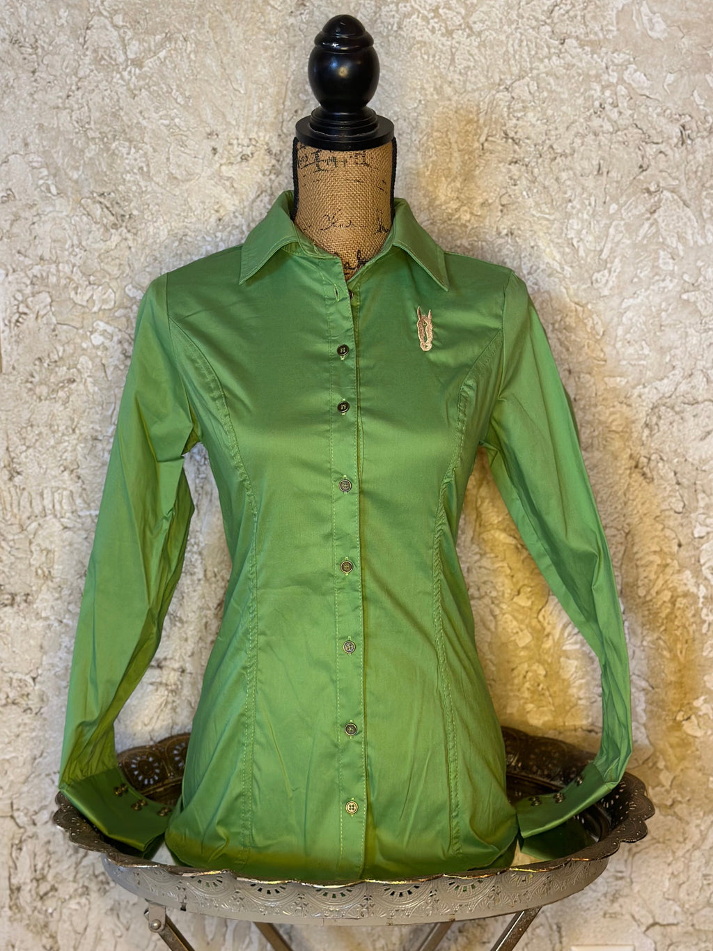 Pear Green Button Up