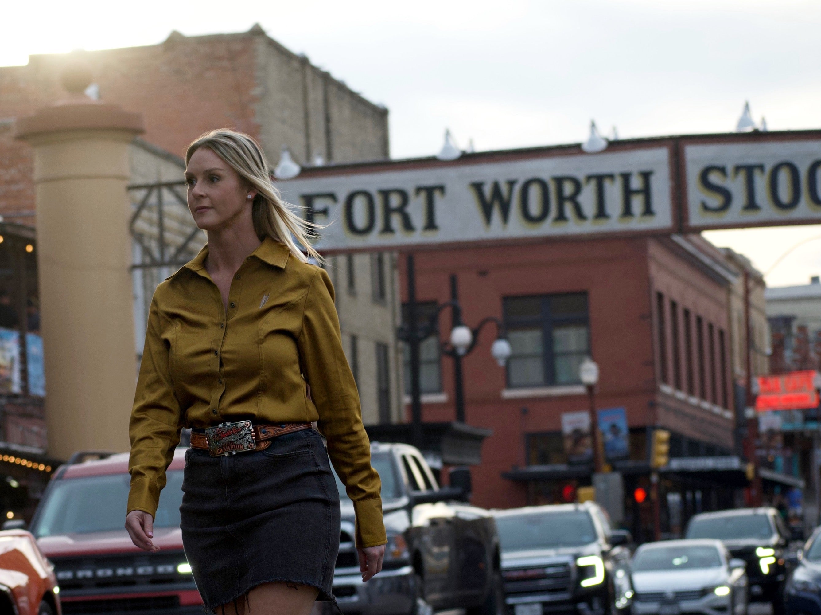 Earth Yellow Women's Button Up Shirt