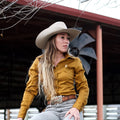 Earth Yellow Women's Button Up Shirt