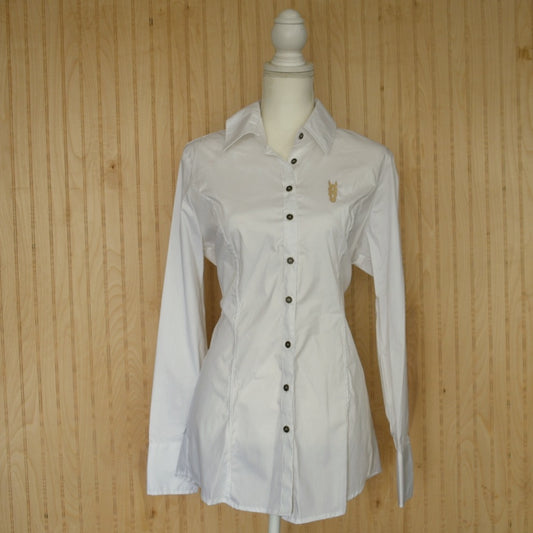 White Women's Button Up Shirt